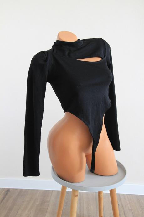 Čierny body top, s/m, s