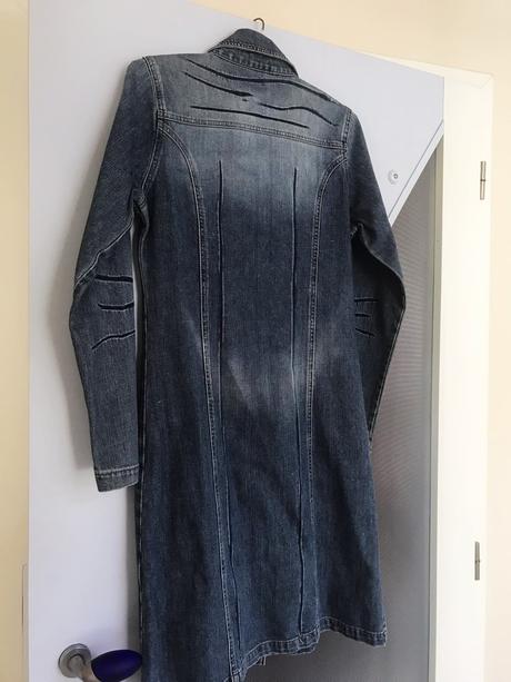 Trendový riflový kabát s/m, s