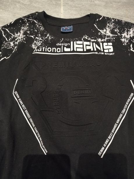 Mikina s plastickým nápisom, jemna čistá bavlna vl, l