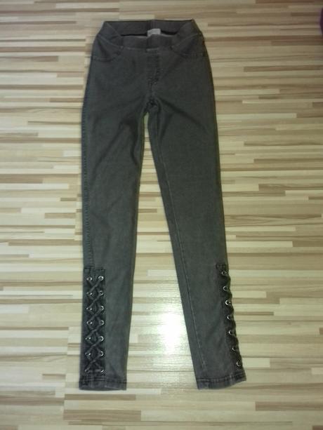 Tenké riflove legíny, h&m,158