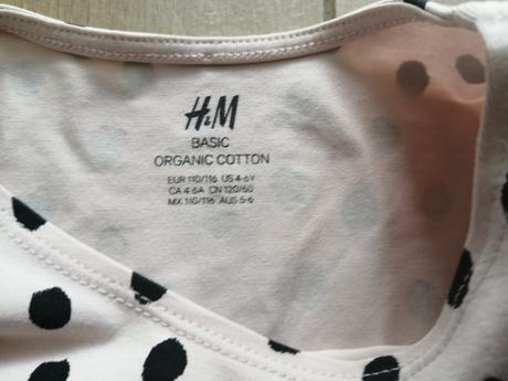 Letné bodkované šaty, h&m,110