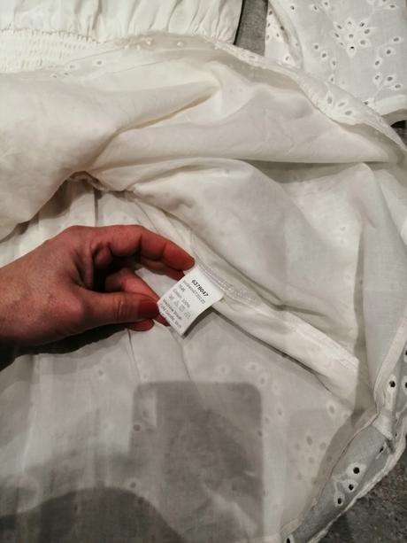 Madeirové maslovobiele šaty vm, podšívka na sukni, zara,m