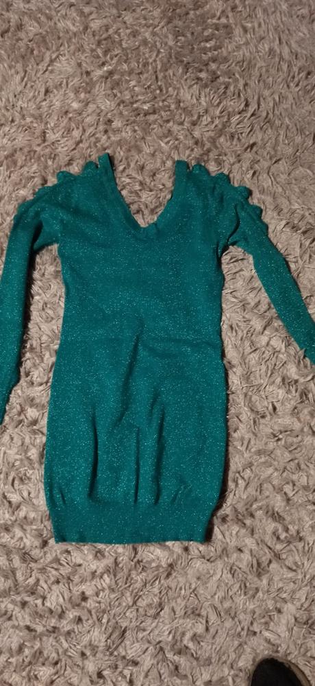 Svetrík lesklý alebo šatky mini v.xs, xs