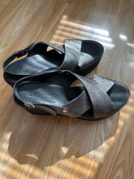 Kozene sandale na platforme, 41