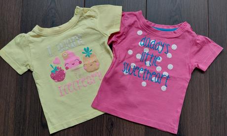 2 veselé tričká vel. 74, 74