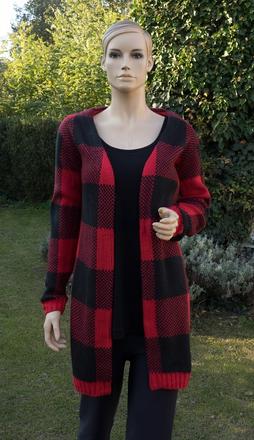 Predĺžený kardigán, s