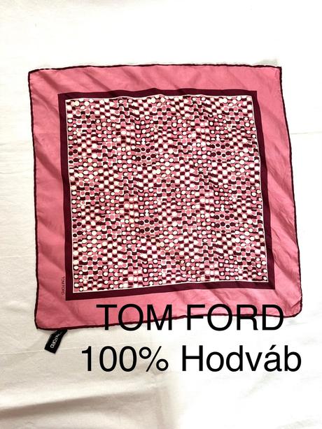 Luxusná hodvábna šatka tom ford, made in italy,