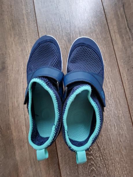 Obuv do vody na suchý zips tyrkysová, veľ. 36-37, 36