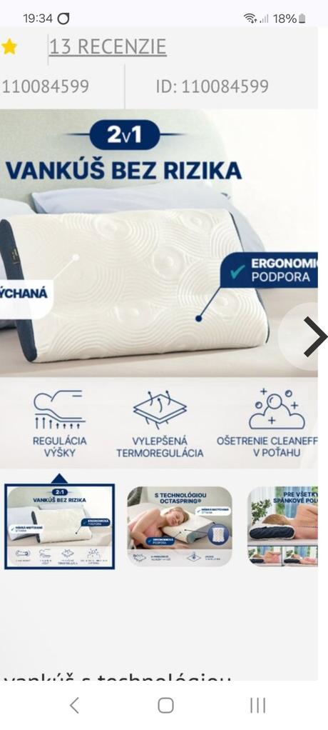 Dormeo vankúš air+smart, 