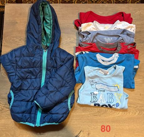 Taška s detským oblečením vel.80, 68–80