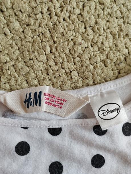 Ponúkam na predaj tričko minnie, h&m,128