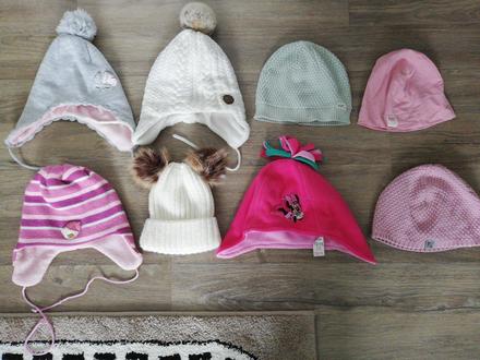 Dievčenské čiapky 80-86-92-98, 86