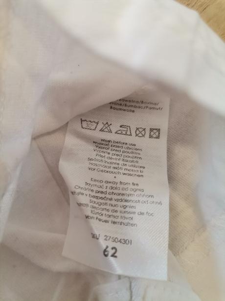 Dievčenské biele tričko s body, pepco,62