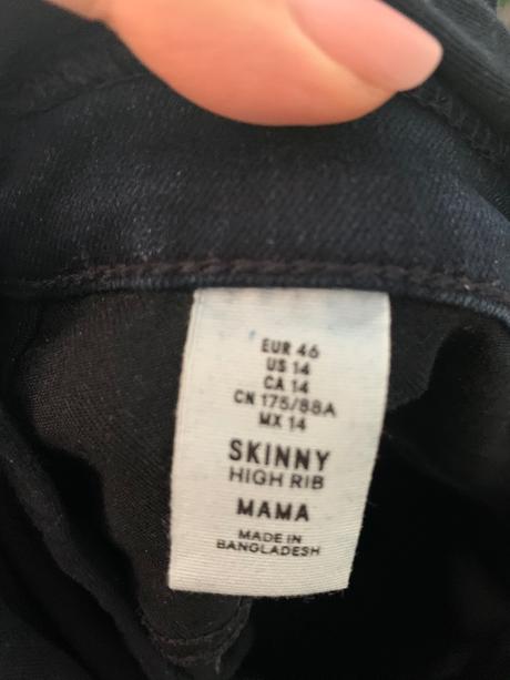 Tehotenské rifle, h&m,46