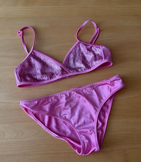 Flitrovane ruzove plavky calzedonia, calzedonia,158