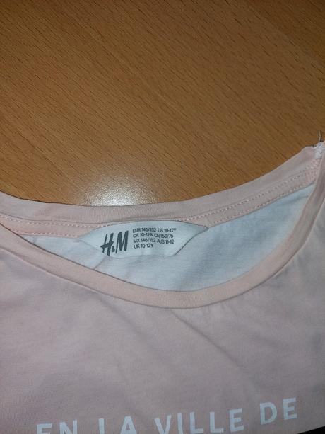 Dievčenské tričko, h&m,134