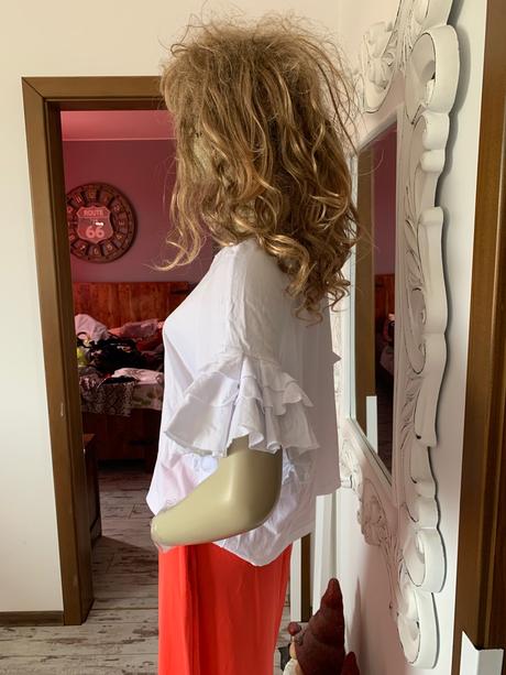 Top s volanikovymi rukavmi asos, m