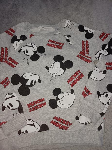 Mikina mickey mouse 134/140, h&m,140