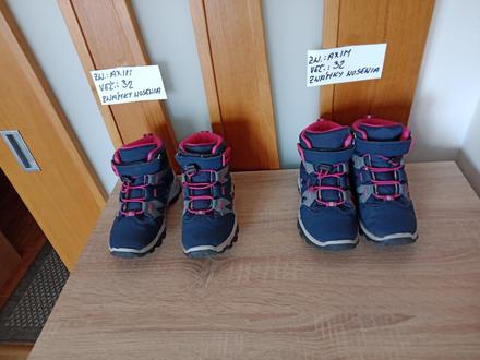 Dievčenské zimné topánky zn.axim veľ.32, 32