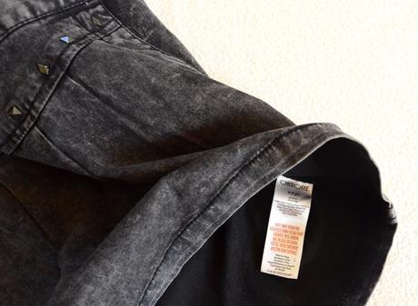 Riflová krátka suknička, cherokee,134