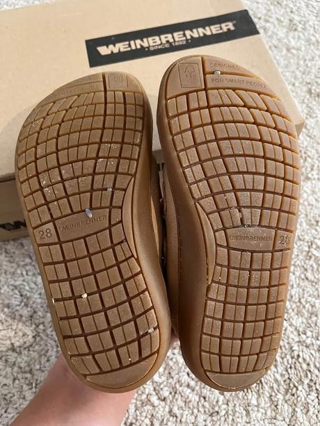 Kožené topánky weinbrenner barefoot v.28, 28