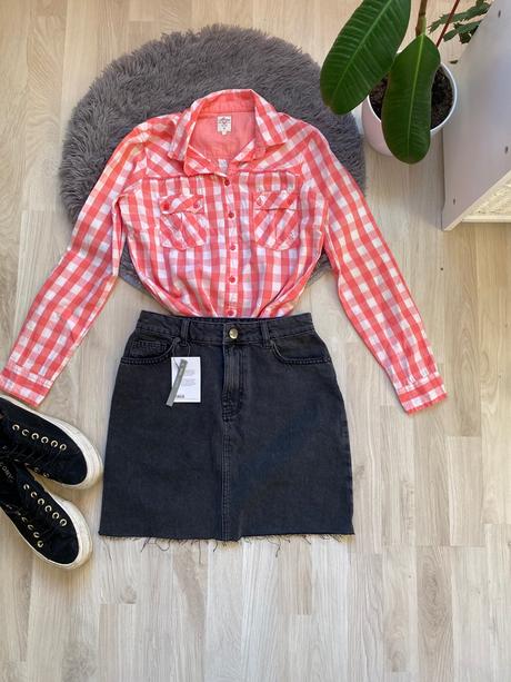 Ružova kockovaná košeľa house, house,s