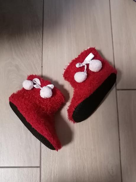 Zimné vianočné teplé papučky s kožušinkou, 24