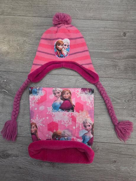 Súprava elza frozen čiapka a nákrčník, disney,128