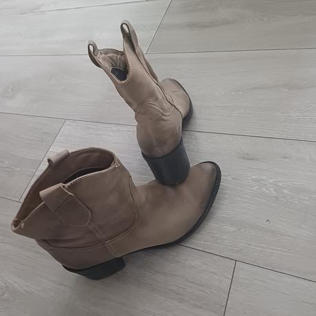 Kožené nízke kovbojky 37, 37