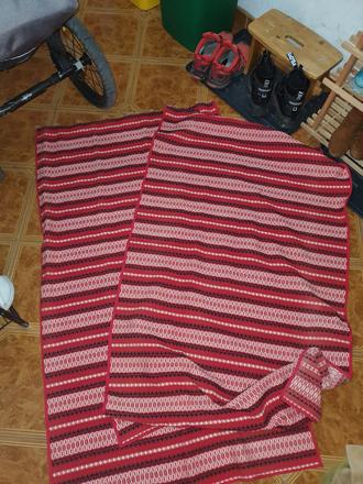 Retro sada obrus malé obrúsky zavesy na chalupu, 