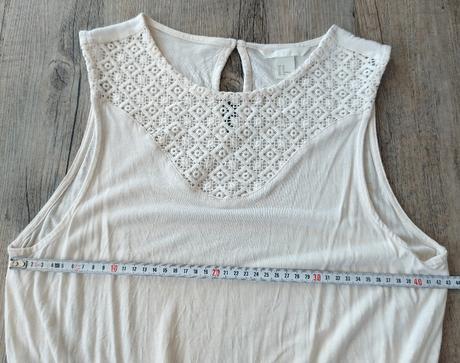 Smotanové letné šaty, h&m,m