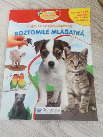 Kniha roztomilé mláďatká so samolepkami, 