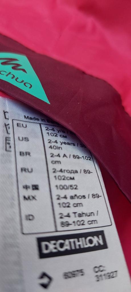Decathlon pršiplášť pončo, decathlon,104