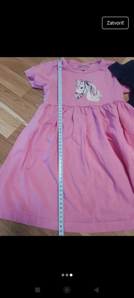 Letný balík šaty+kraťasy, 104–116