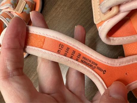 Dievčenské sandálky, decathlon,22