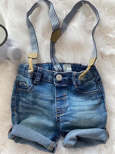 Riflove kraťasy na traky, h&m,80