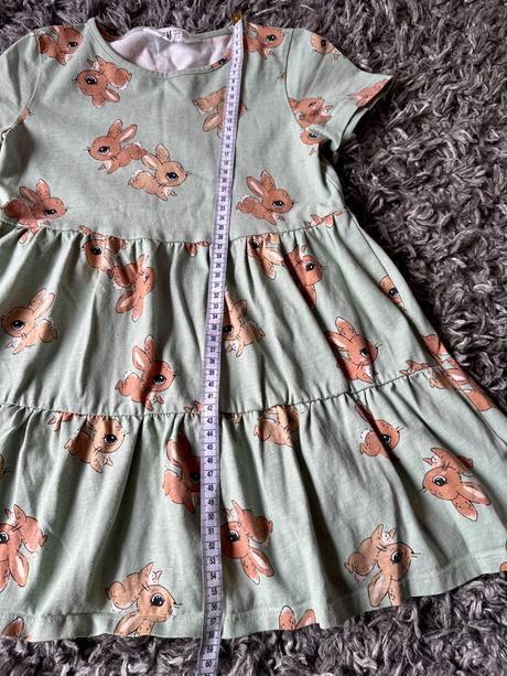 Šaty so zajačikmi, h&m,122