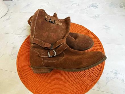 Semišové kožené čižmy, 37