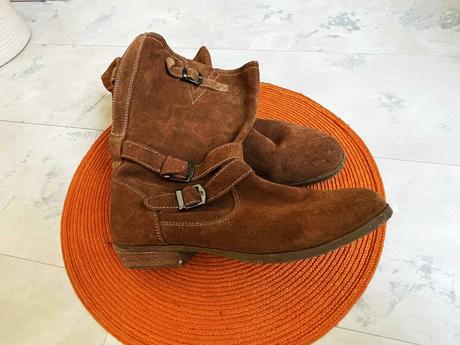 Semišové kožené čižmy, 37