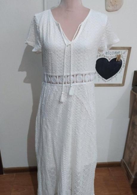 Maxi krajkové šaty, takko,m