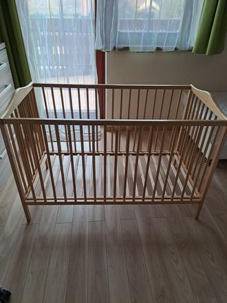 Detská postieľka s matracom, šírka (cm): 60,dĺžka (cm): 120