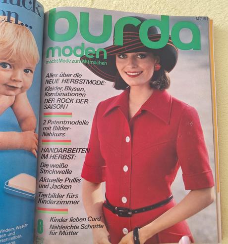 Zväzok retro burdy 1974 (2. polrok, čísla 7-12), 
