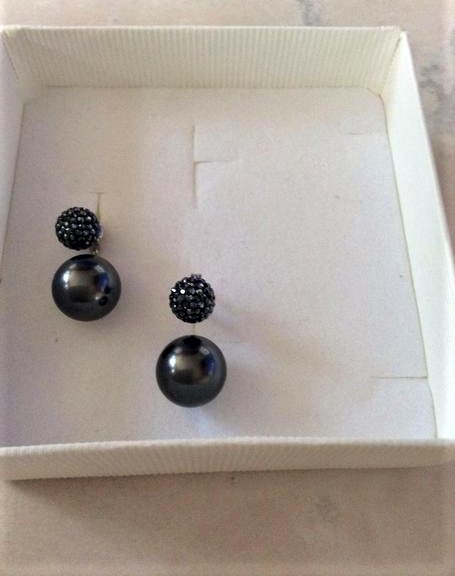 Luxusné náušnice tahitská perla,