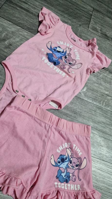 Letná súpravička stitch 12-18m, disney,86