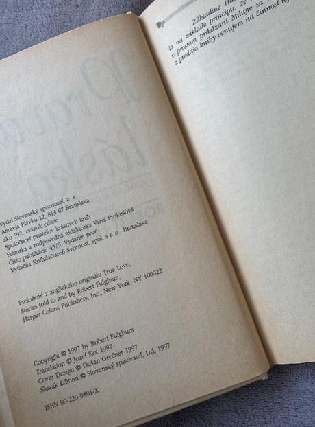 Robert fulghum - prvá láska, 