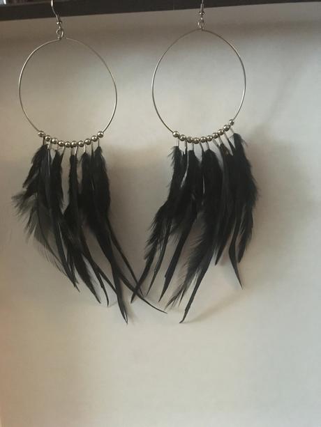 Čierne veľké nausnice, 