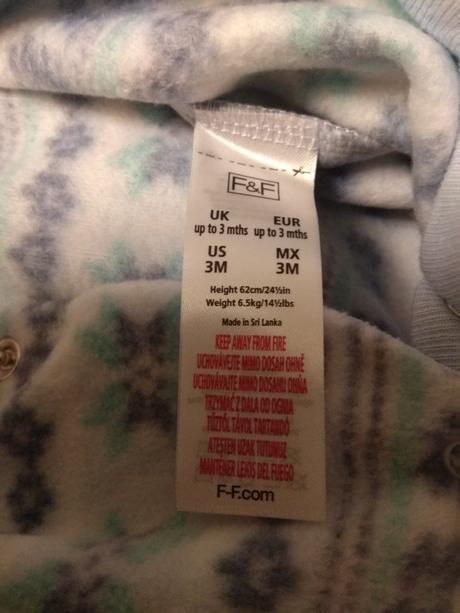 Flisove makke pyzamo, f&f,62