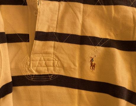 Bavlnené pásikové tričko polo ralph lauren v. m, ralph lauren,m