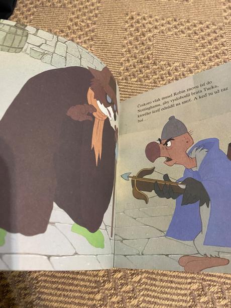 Krásna mini knižka walt disney robin hood egmont, 