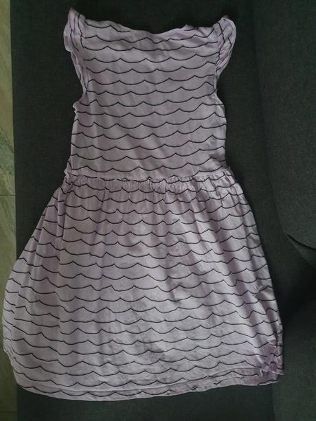 Fialove letne saty, h&m,134